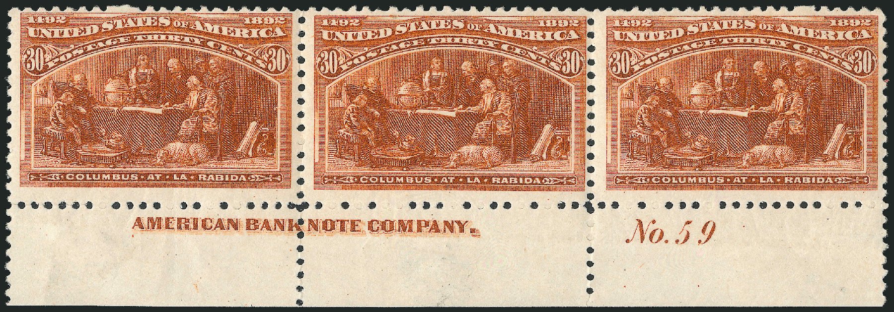 US Stamps Price Scott Catalogue 239: 30c 1893 Columbian Exposition. Robert Siegel Auction Galleries, Dec 2011, Sale 1017, Lot 626