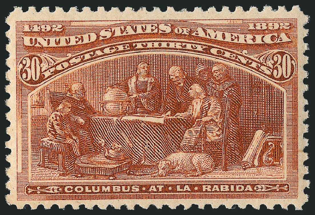 US Stamp Price Scott #239: 1893 30c Columbian Exposition. Robert Siegel Auction Galleries, Nov 2013, Sale 1061, Lot 3706
