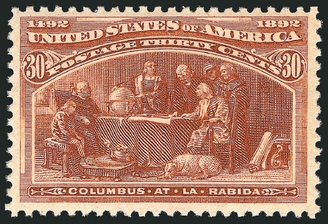 US Stamp Prices Scott 239 - 1893 30c Columbian Exposition. Robert Siegel Auction Galleries, Sep 2014, Sale 1078, Lot 346