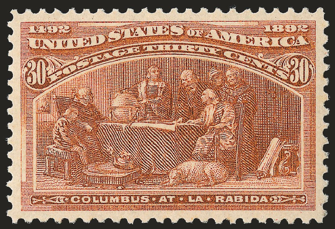 Values of US Stamp Scott # 239 - 1893 30c Columbian Exposition. Robert Siegel Auction Galleries, Jun 2009, Sale 973, Lot 156