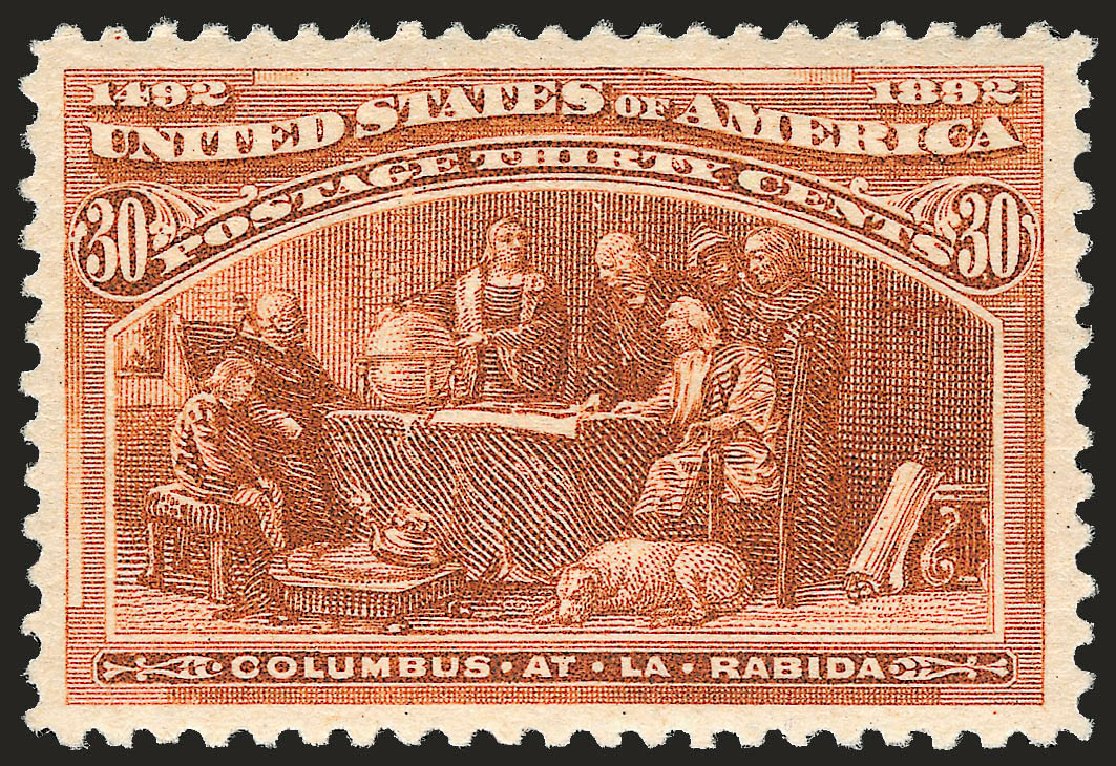 Value of US Stamps Scott Catalogue #239 - 30c 1893 Columbian Exposition. Robert Siegel Auction Galleries, Jun 2009, Sale 975, Lot 1526