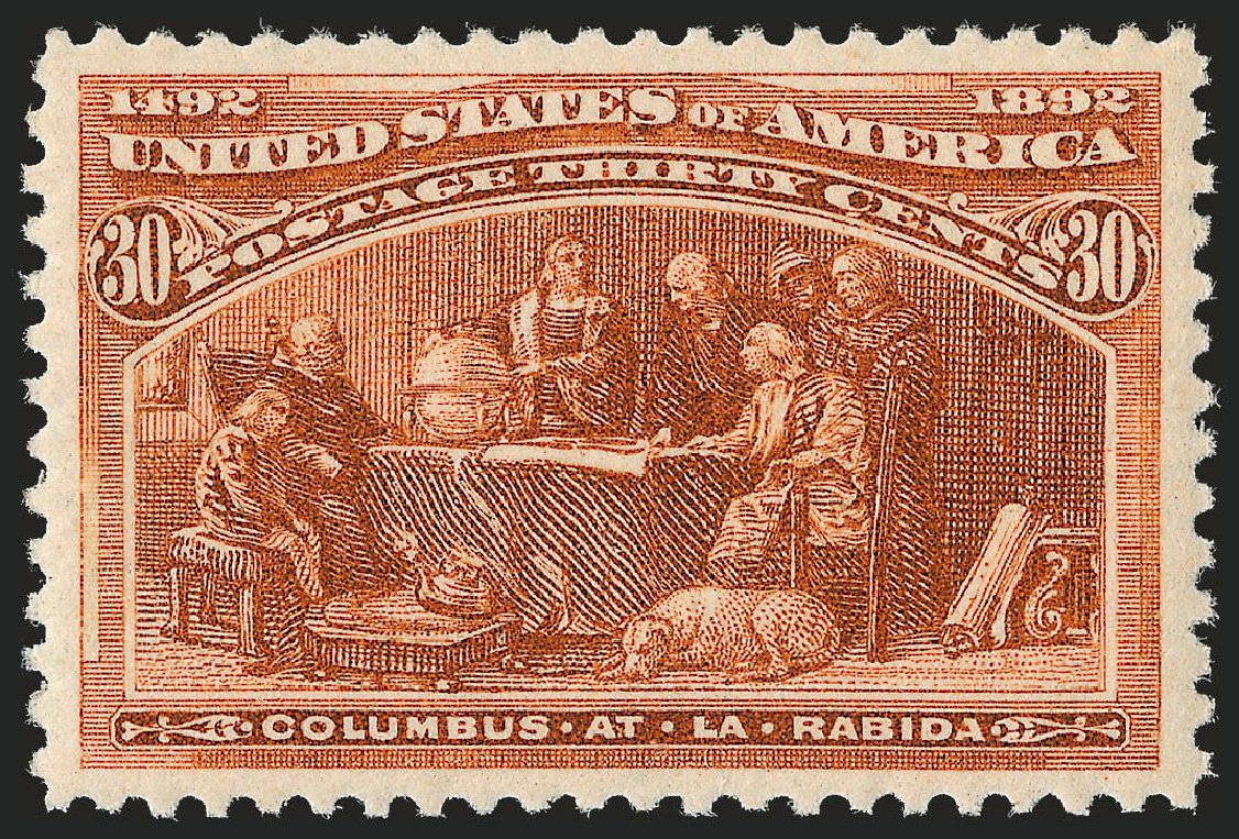 Value of US Stamp Scott Catalog # 239: 1893 30c Columbian Exposition. Robert Siegel Auction Galleries, Dec 2009, Sale 982, Lot 5566