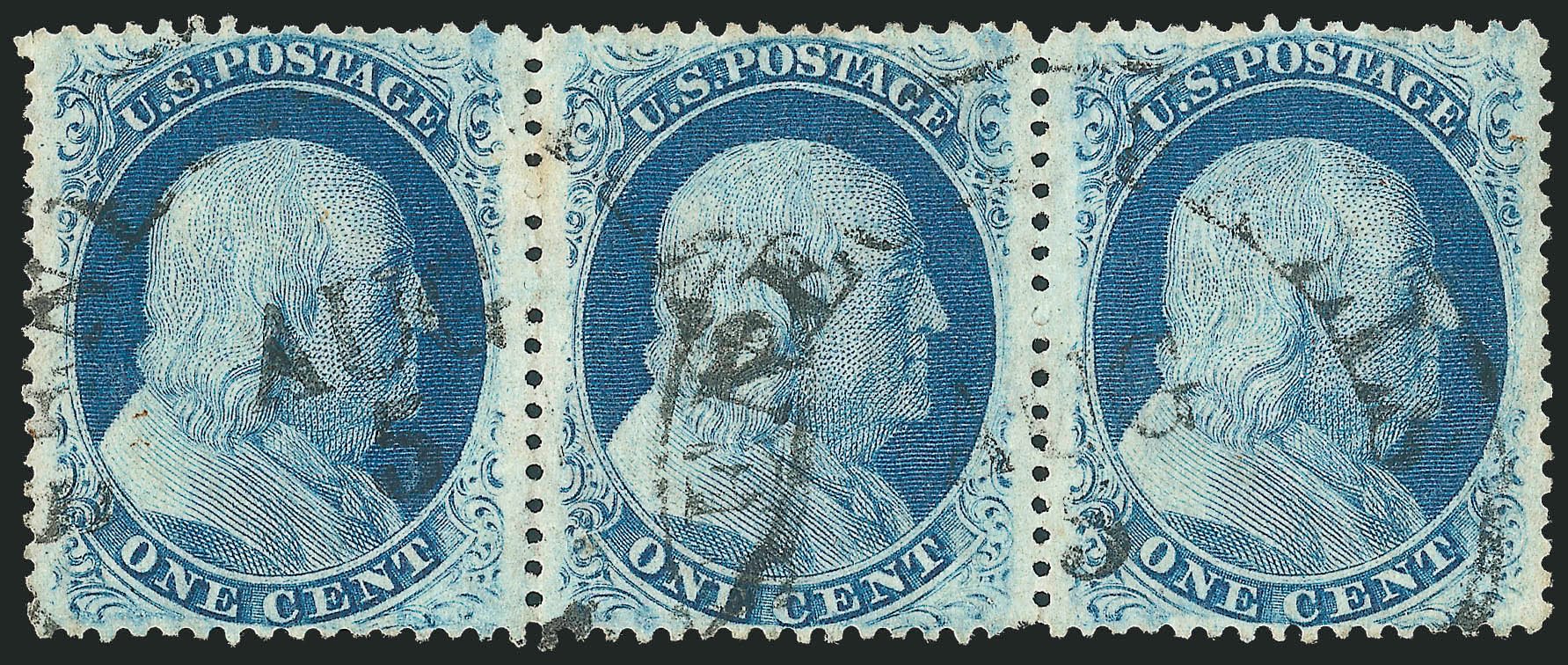 Cost of US Stamps Scott Cat. #24: 1c 1857 Franklin. Robert Siegel Auction Galleries, Mar 2011, Sale 1006, Lot 1247