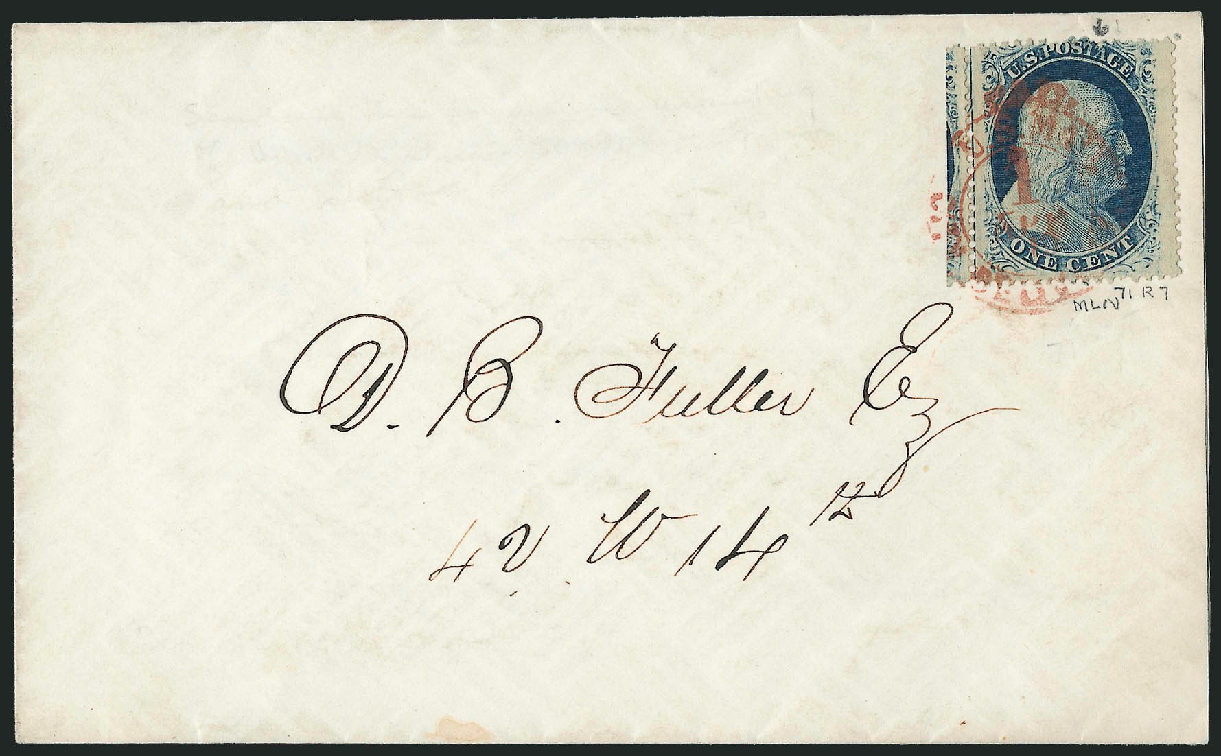 Price of US Stamps Scott 24 - 1c 1857 Franklin. Robert Siegel Auction Galleries, Mar 2011, Sale 1006, Lot 1287