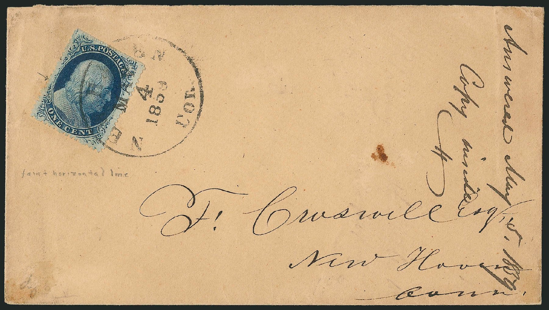 Costs of US Stamp Scott Catalogue #24 - 1857 1c Franklin. Robert Siegel Auction Galleries, Mar 2011, Sale 1006, Lot 1337