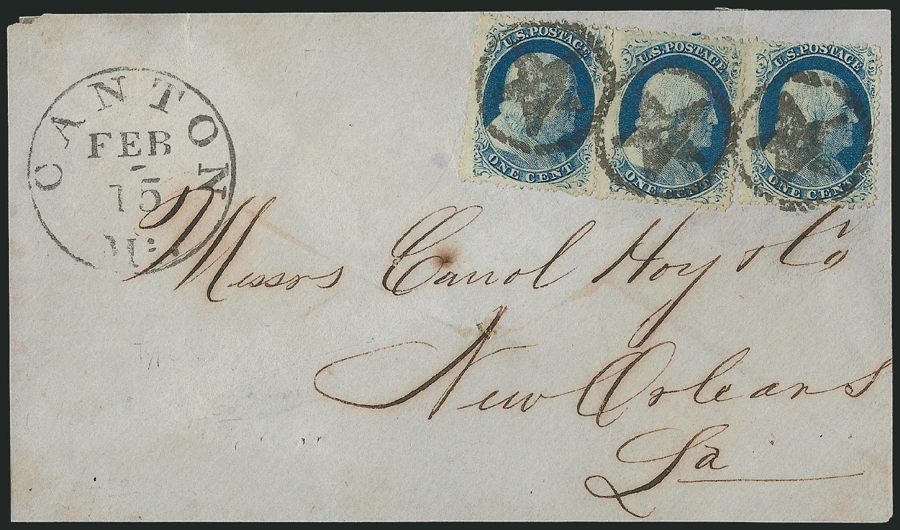 Cost of US Stamps Scott Catalog # 24 - 1857 1c Franklin. Robert Siegel Auction Galleries, Mar 2011, Sale 1006, Lot 1357