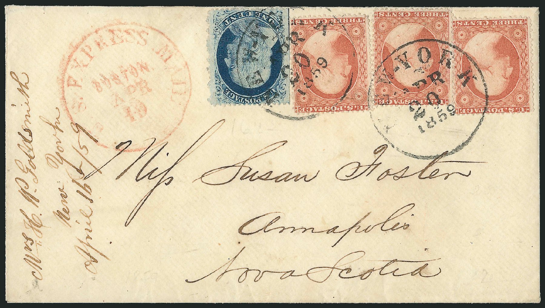 US Stamp Price Scott Catalogue #24: 1857 1c Franklin. Robert Siegel Auction Galleries, Mar 2011, Sale 1006, Lot 1377