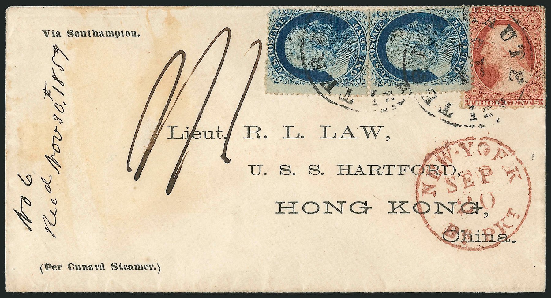 US Stamp Values Scott # 24: 1c 1857 Franklin. Robert Siegel Auction Galleries, Mar 2011, Sale 1006, Lot 1397