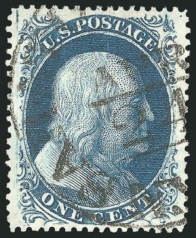 Value of US Stamp Scott # 24 - 1c 1857 Franklin. Robert Siegel Auction Galleries, Nov 2014, Sale 1084, Lot 3117