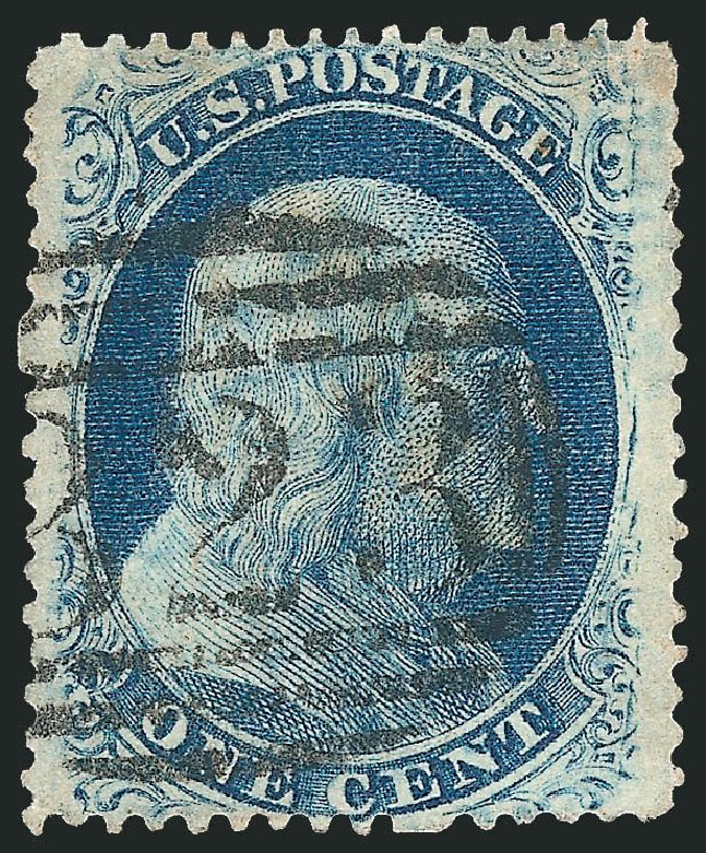US Stamp Values Scott #24: 1c 1857 Franklin. Robert Siegel Auction Galleries, Mar 2011, Sale 1006, Lot 1318