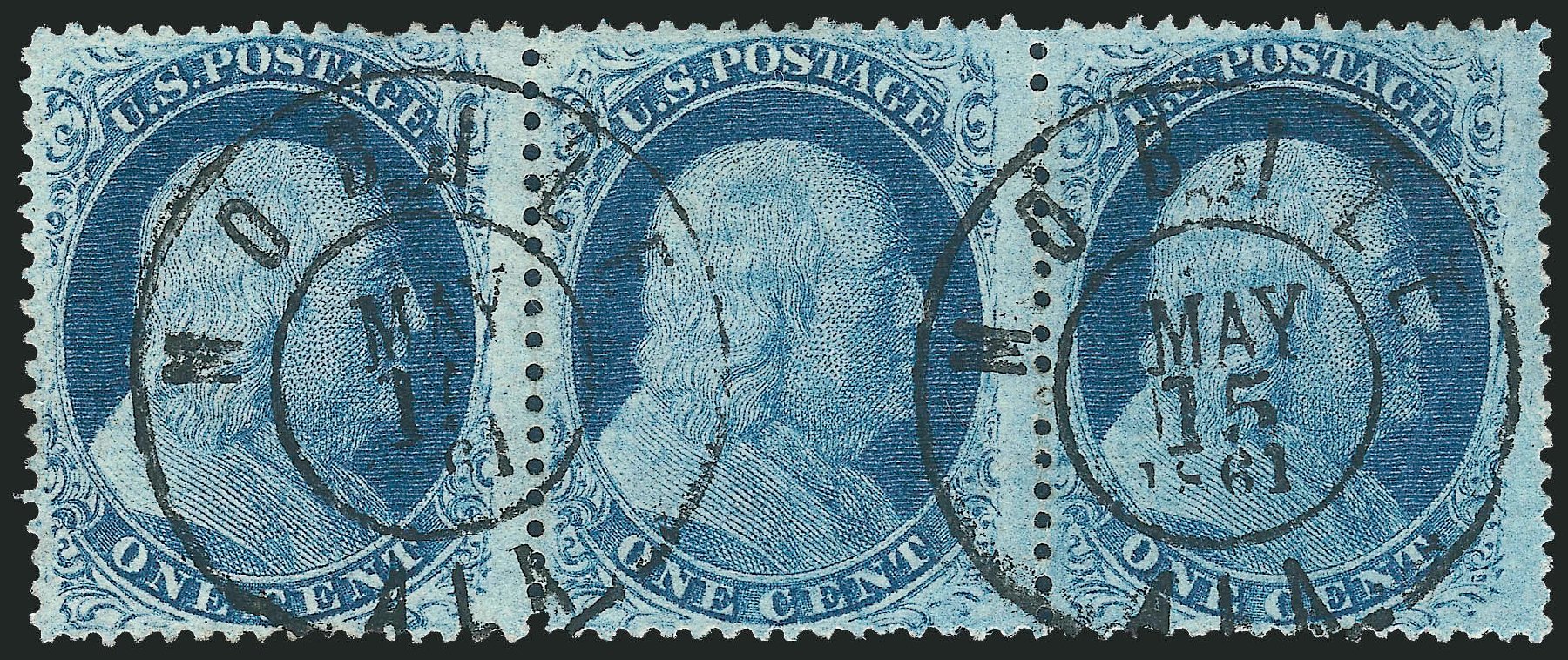 US Stamps Price Scott # 24: 1857 1c Franklin. Robert Siegel Auction Galleries, Mar 2011, Sale 1006, Lot 1319