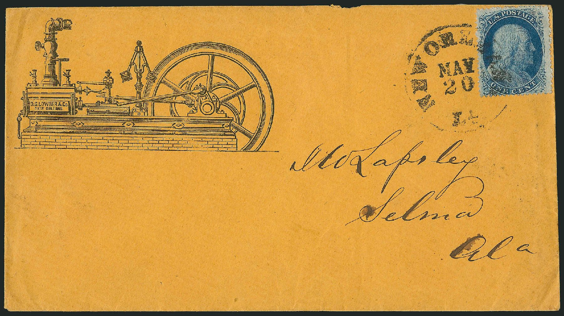 Prices of US Stamp Scott Cat. 24 - 1857 1c Franklin. Robert Siegel Auction Galleries, Mar 2011, Sale 1006, Lot 1329