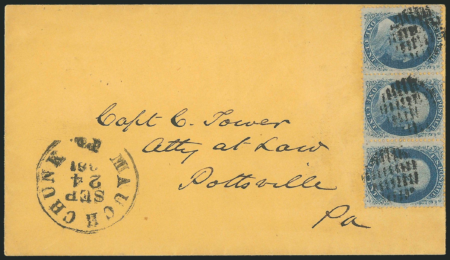 Prices of US Stamp Scott Cat. 24: 1c 1857 Franklin. Robert Siegel Auction Galleries, Mar 2011, Sale 1006, Lot 1359