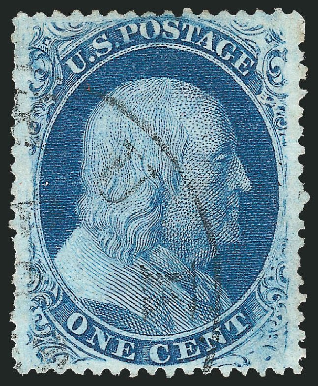 Cost of US Stamps Scott Catalogue 24: 1857 1c Franklin. Robert Siegel Auction Galleries, Mar 2011, Sale 1006, Lot 1230