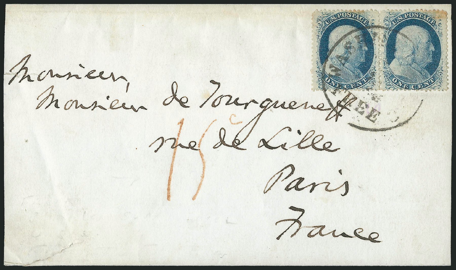 Prices of US Stamps Scott Cat. #24 - 1857 1c Franklin. Robert Siegel Auction Galleries, Mar 2011, Sale 1006, Lot 1380