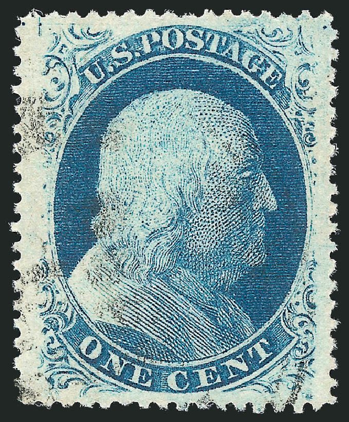 US Stamp Price Scott Catalogue # 24: 1c 1857 Franklin. Robert Siegel Auction Galleries, Nov 2012, Sale 1034, Lot 50