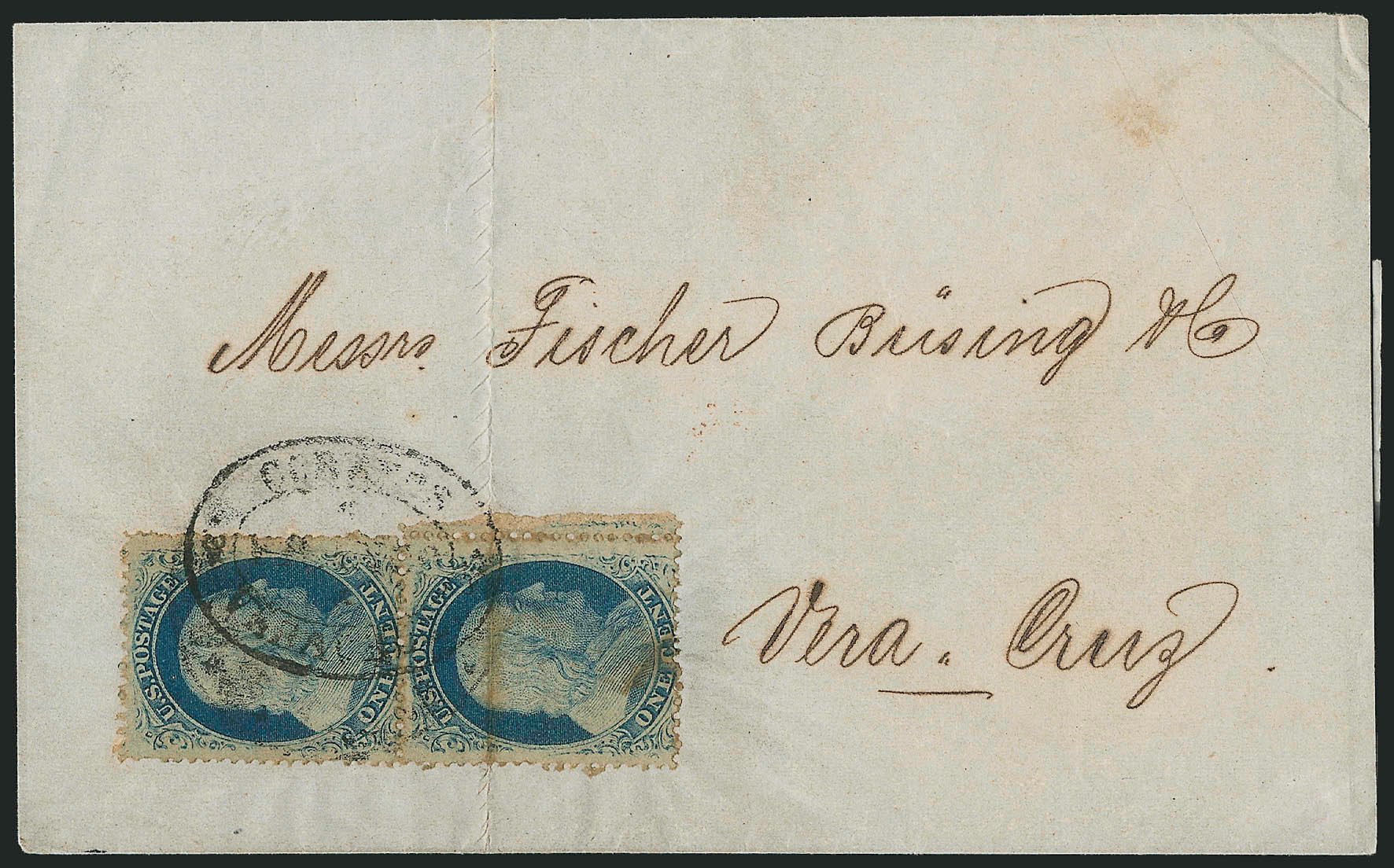 Costs of US Stamp Scott Cat. #24 - 1c 1857 Franklin. Robert Siegel Auction Galleries, Jun 2015, Sale 1105, Lot 2550