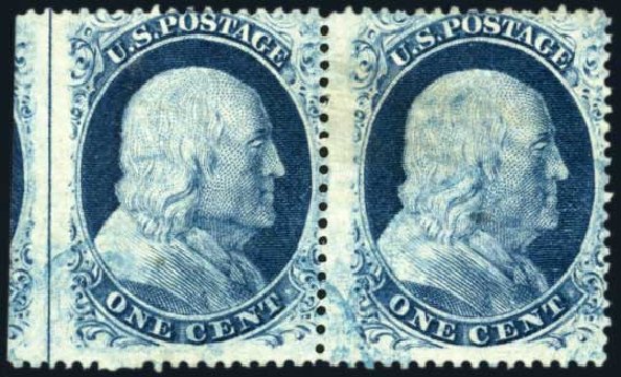 Costs of US Stamp Scott Cat. # 24: 1c 1857 Franklin. Harmer-Schau Auction Galleries, Jun 2008, Sale 78, Lot 1271