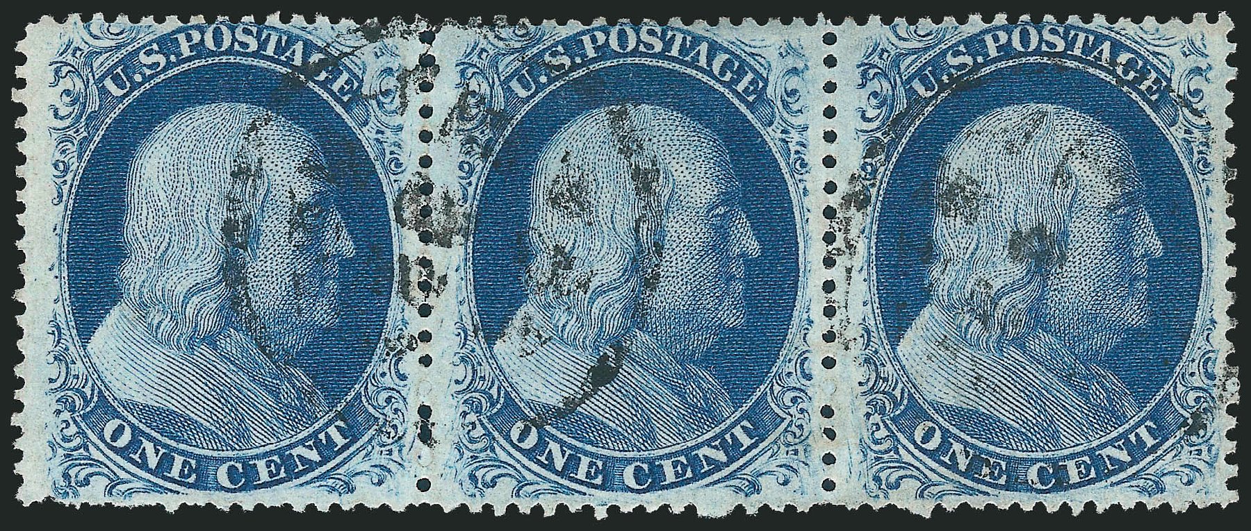 US Stamps Price Scott Catalog # 24: 1c 1857 Franklin. Robert Siegel Auction Galleries, Mar 2011, Sale 1006, Lot 1231