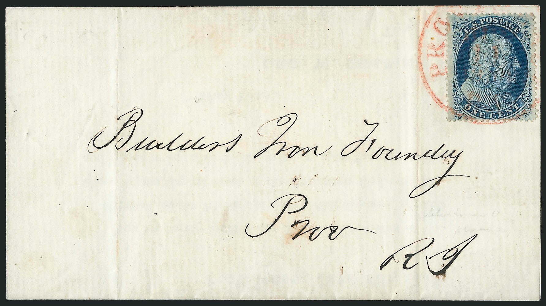 Price of US Stamps Scott Cat. # 24: 1c 1857 Franklin. Robert Siegel Auction Galleries, Mar 2011, Sale 1006, Lot 1251