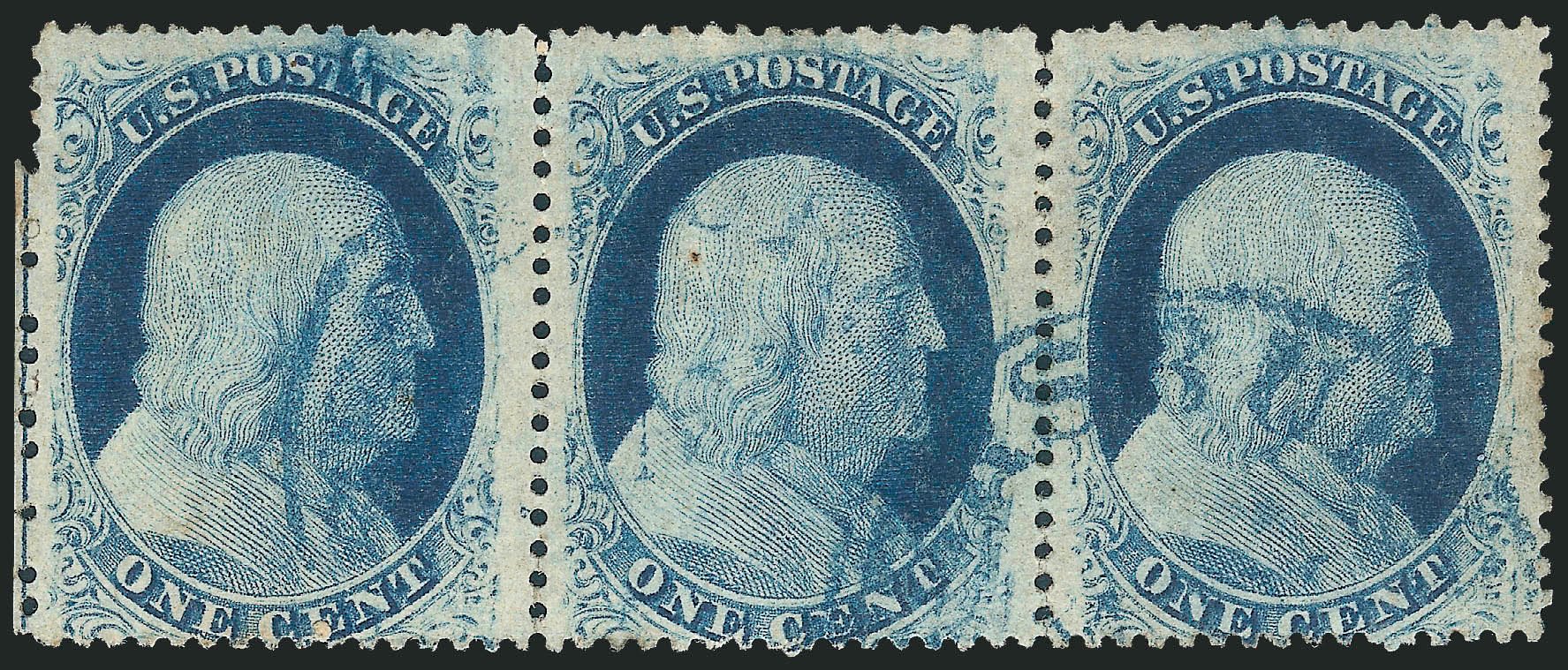 Costs of US Stamp Scott Catalog # 24: 1857 1c Franklin. Robert Siegel Auction Galleries, Mar 2011, Sale 1006, Lot 1321