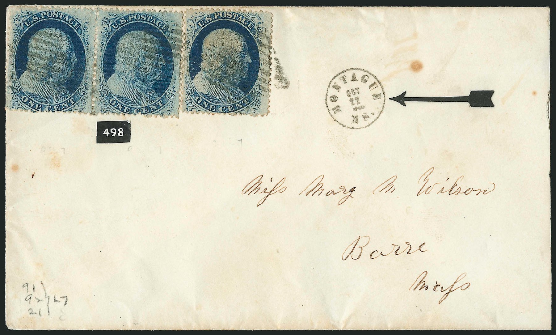 Value of US Stamp Scott Catalogue # 24: 1c 1857 Franklin. Robert Siegel Auction Galleries, Mar 2011, Sale 1006, Lot 1361