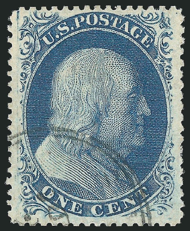 US Stamps Prices Scott Cat. # 24: 1857 1c Franklin. Robert Siegel Auction Galleries, Jun 2012, Sale 1024, Lot 61