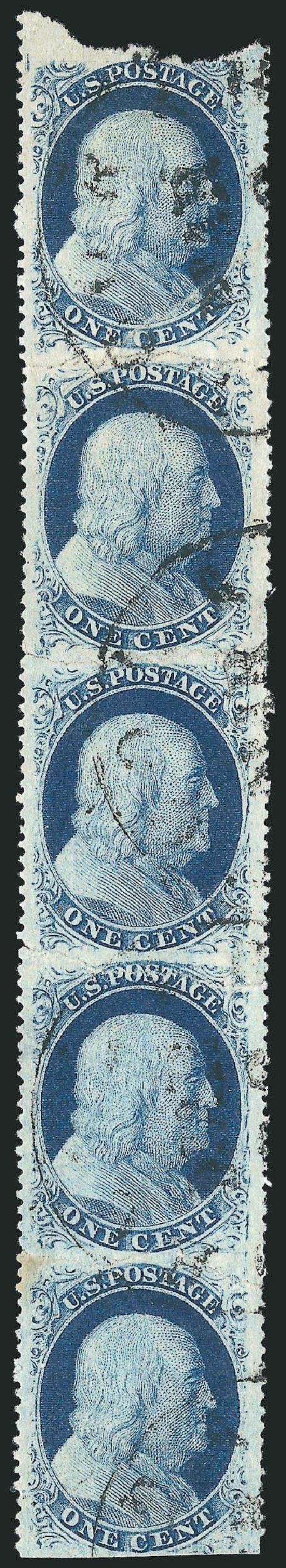 Prices of US Stamp Scott Catalog # 24 - 1857 1c Franklin. Robert Siegel Auction Galleries, Mar 2011, Sale 1006, Lot 1324