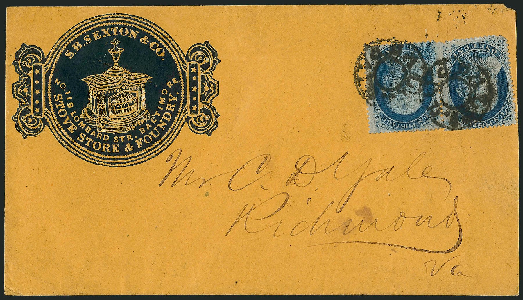 US Stamps Values Scott Cat. #24: 1c 1857 Franklin. Robert Siegel Auction Galleries, Mar 2011, Sale 1006, Lot 1334