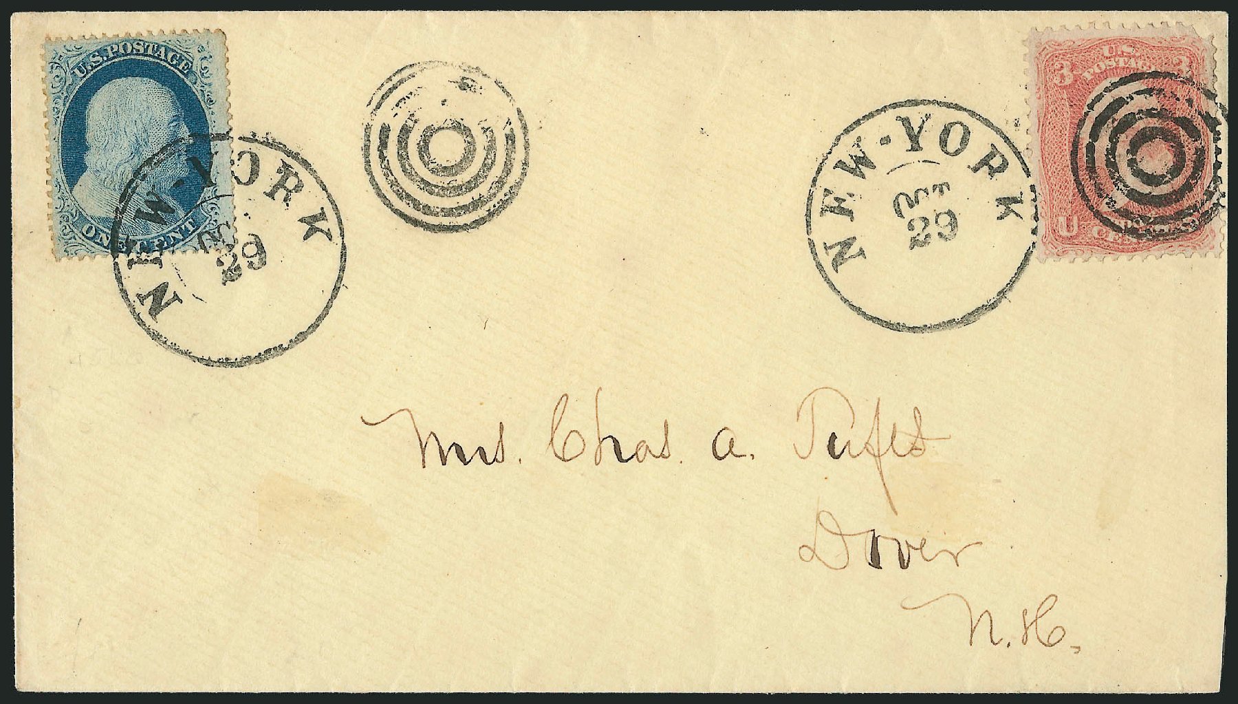 Prices of US Stamps Scott Catalogue # 24 - 1857 1c Franklin. Robert Siegel Auction Galleries, Mar 2011, Sale 1006, Lot 1344