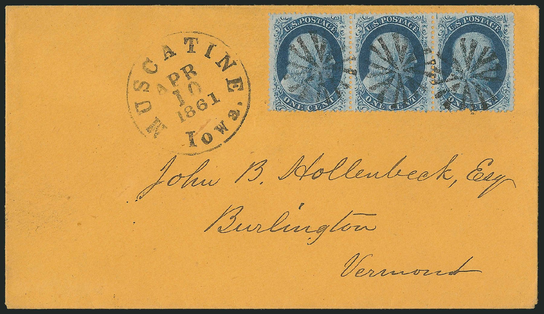 US Stamp Values Scott Cat. 24: 1857 1c Franklin. Robert Siegel Auction Galleries, Mar 2011, Sale 1006, Lot 1354