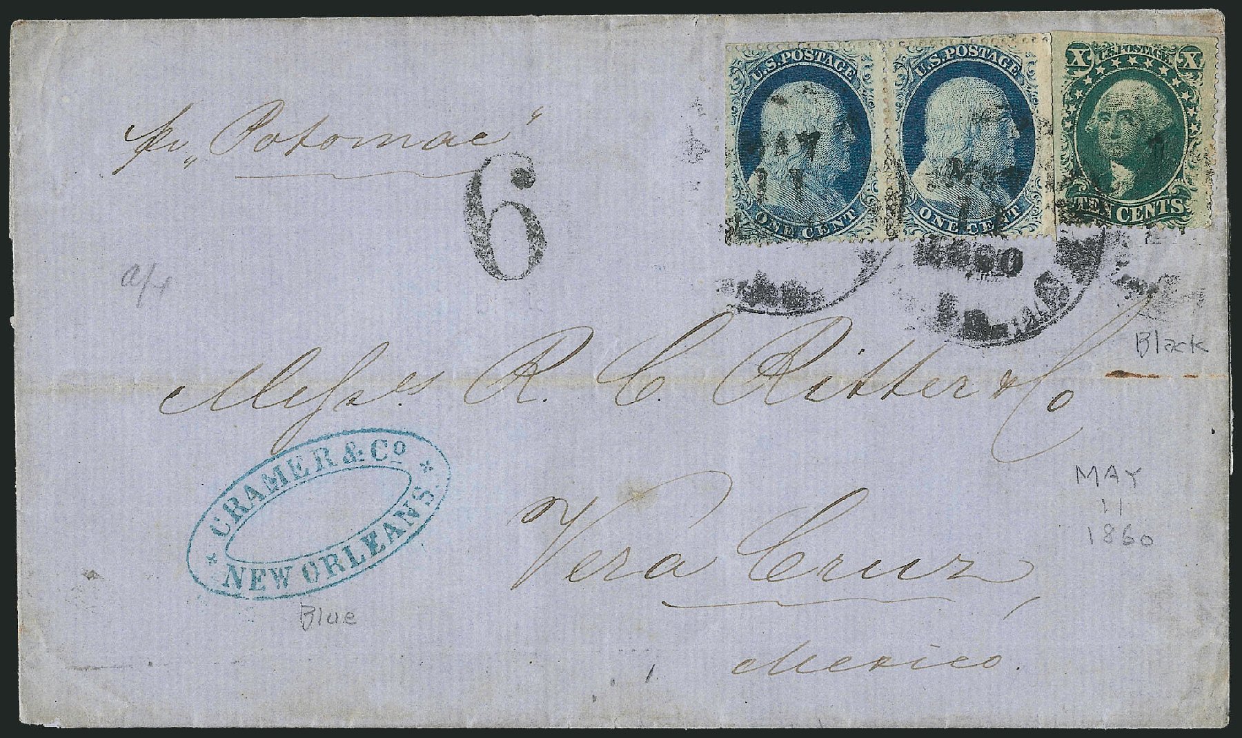 US Stamps Values Scott Cat. # 24: 1857 1c Franklin. Robert Siegel Auction Galleries, Mar 2011, Sale 1006, Lot 1374