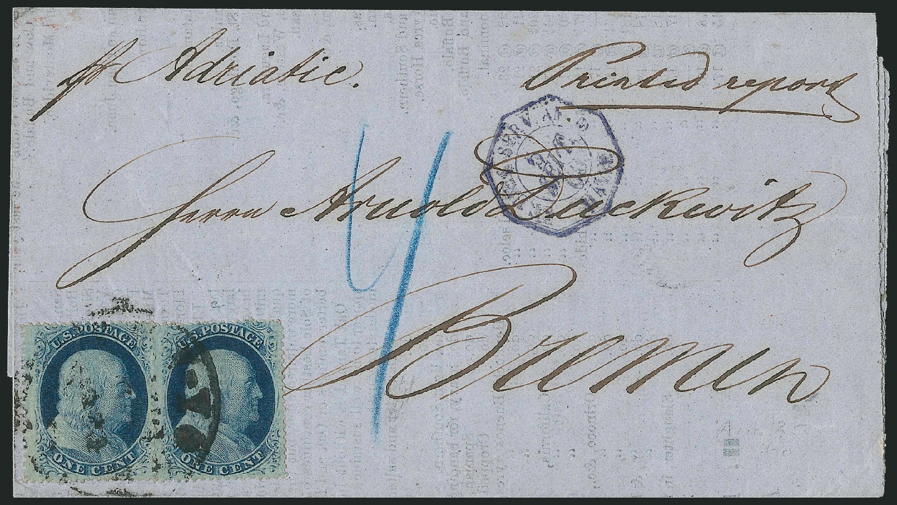 Value of US Stamps Scott Catalog 24: 1c 1857 Franklin. Robert Siegel Auction Galleries, Mar 2011, Sale 1006, Lot 1384