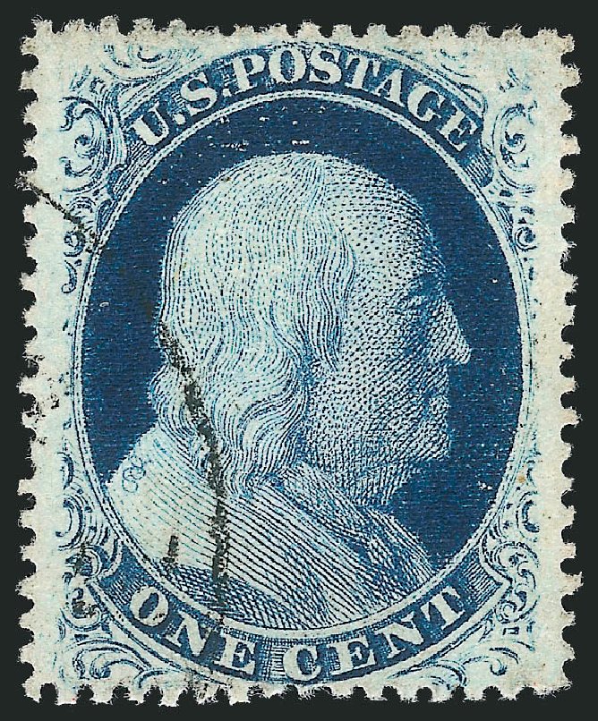 Prices of US Stamp Scott Catalogue #24 - 1857 1c Franklin. Robert Siegel Auction Galleries, Oct 2012, Sale 1032, Lot 3064