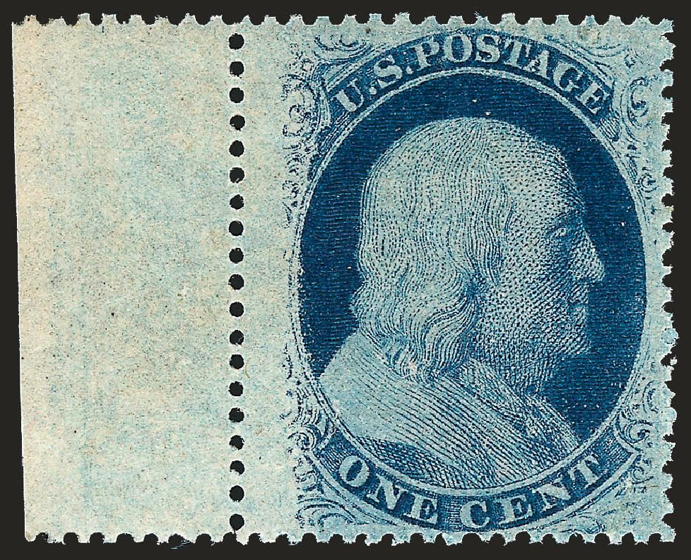 Values of US Stamp Scott # 24: 1c 1857 Franklin. Robert Siegel Auction Galleries, Oct 2008, Sale 963, Lot 334