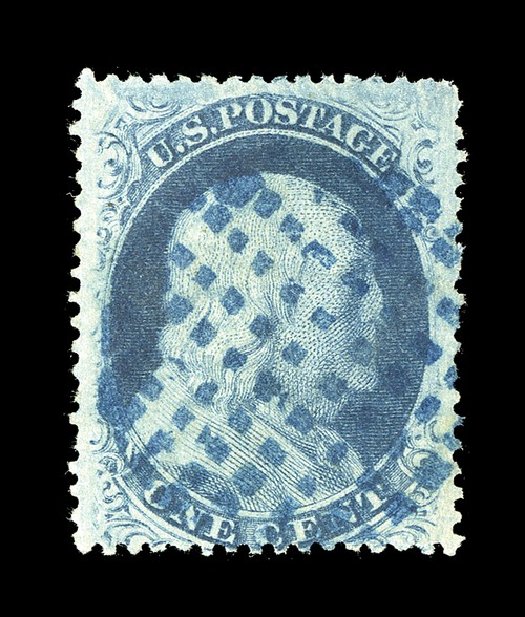 US Stamps Value Scott Cat. # 24 - 1857 1c Franklin. Spink Shreves Galleries, May 2014, Sale 148, Lot 44