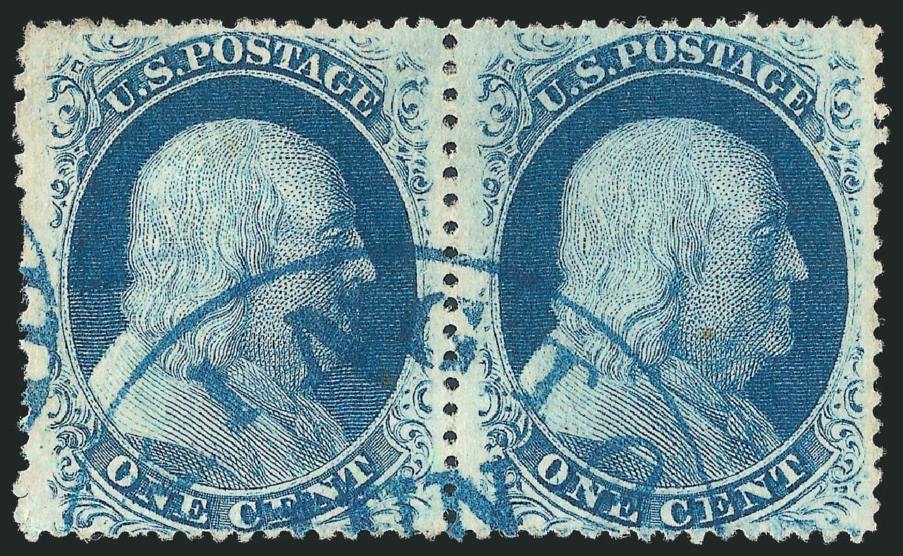 Values of US Stamp Scott Cat. #24: 1857 1c Franklin. Robert Siegel Auction Galleries, Mar 2011, Sale 1006, Lot 1245