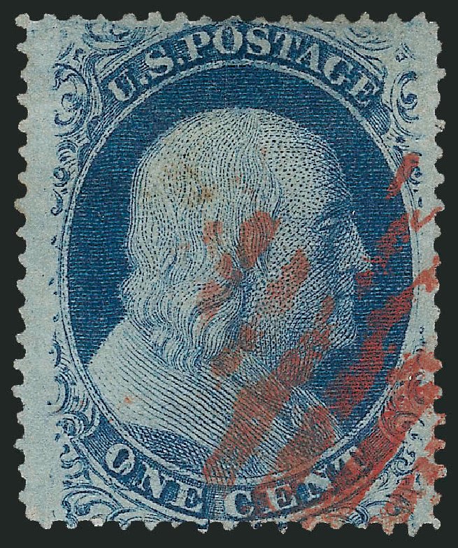 Value of US Stamps Scott #24: 1c 1857 Franklin. Robert Siegel Auction Galleries, Mar 2011, Sale 1006, Lot 1315