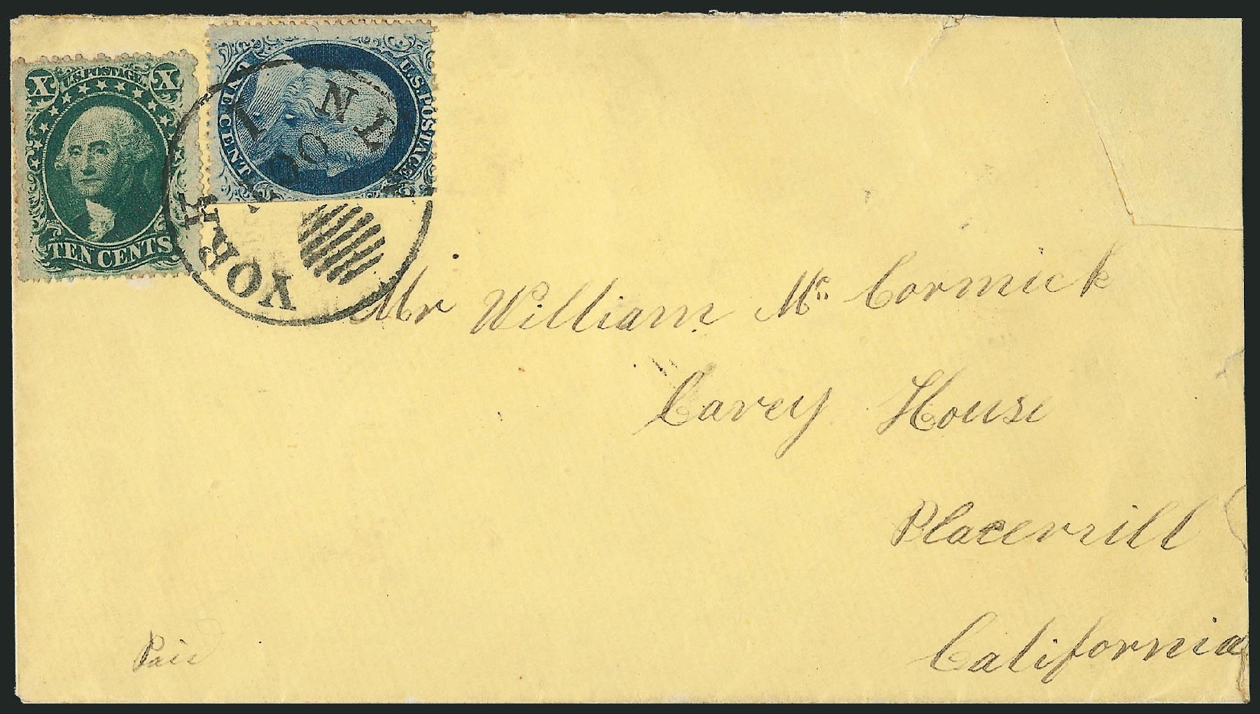 US Stamps Values Scott #24: 1857 1c Franklin. Robert Siegel Auction Galleries, Mar 2011, Sale 1006, Lot 1345