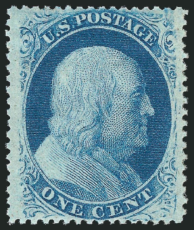 Value of US Stamp Scott #24: 1857 1c Franklin. Robert Siegel Auction Galleries, Jun 2011, Sale 1011, Lot 415