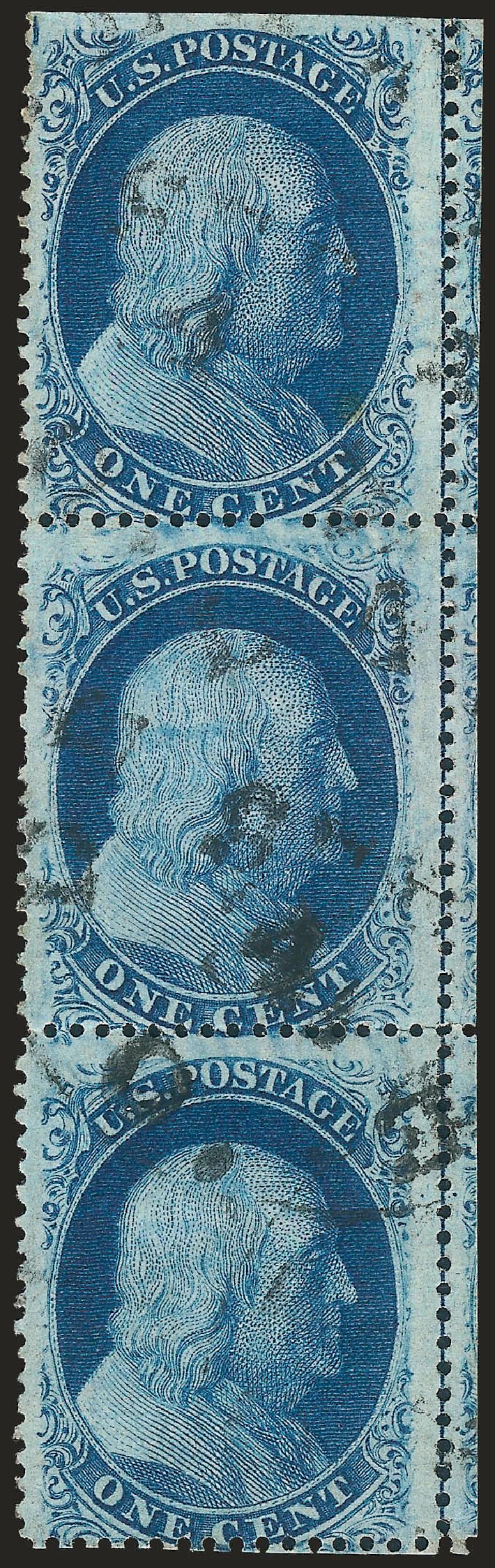 US Stamp Price Scott #24: 1c 1857 Franklin. Robert Siegel Auction Galleries, Apr 2010, Sale 984, Lot 135