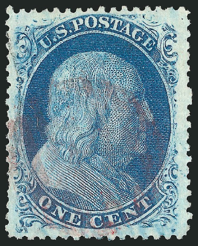 US Stamp Prices Scott # 24: 1c 1857 Franklin. Robert Siegel Auction Galleries, Mar 2011, Sale 1006, Lot 1242