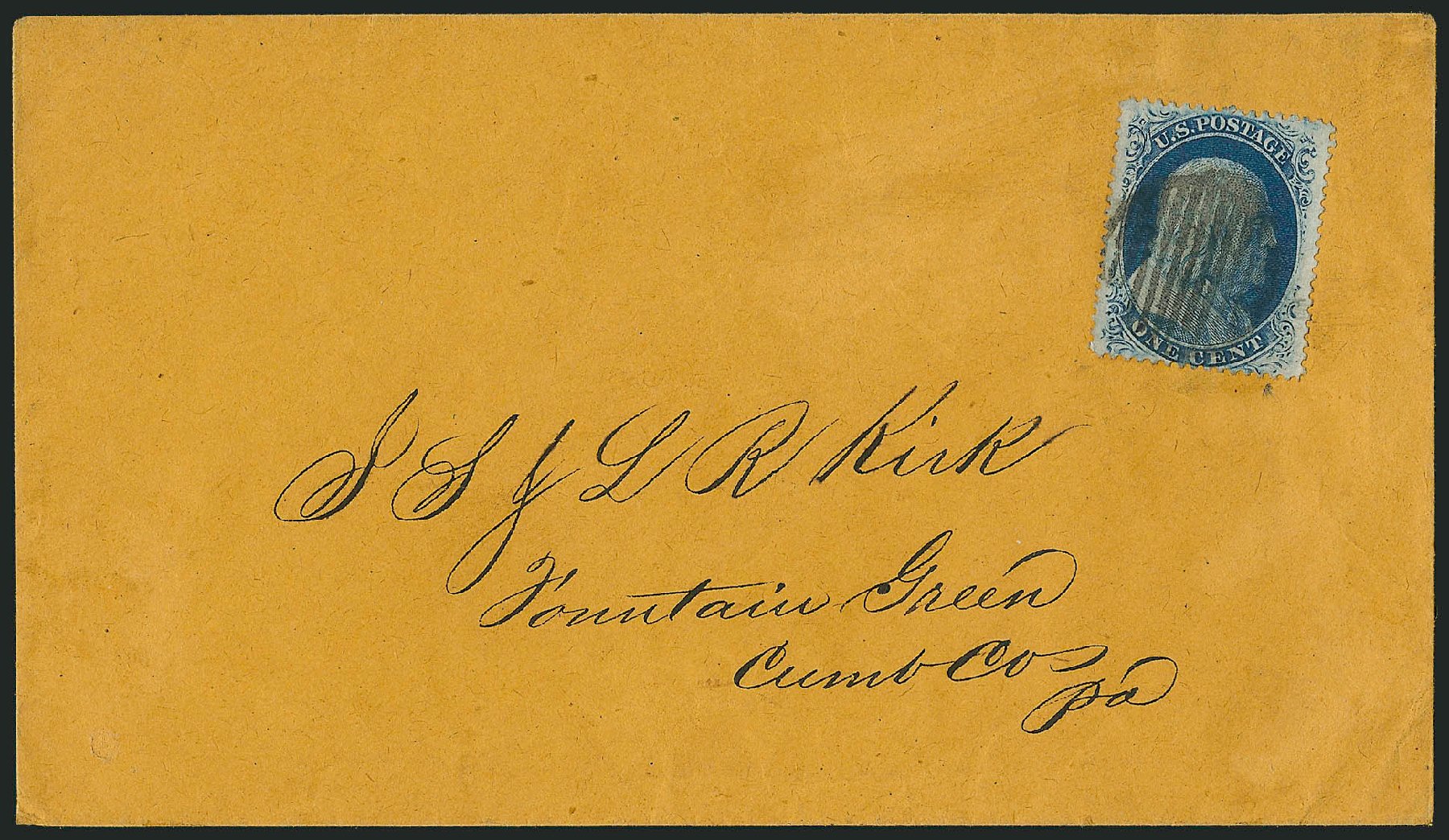 Costs of US Stamps Scott Catalogue #24 - 1c 1857 Franklin. Robert Siegel Auction Galleries, Mar 2011, Sale 1006, Lot 1252