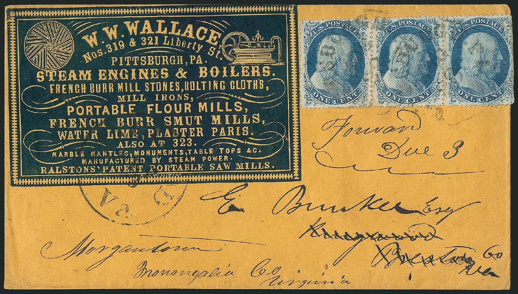 Cost of US Stamps Scott 24 - 1857 1c Franklin. Robert Siegel Auction Galleries, Mar 2011, Sale 1006, Lot 1262