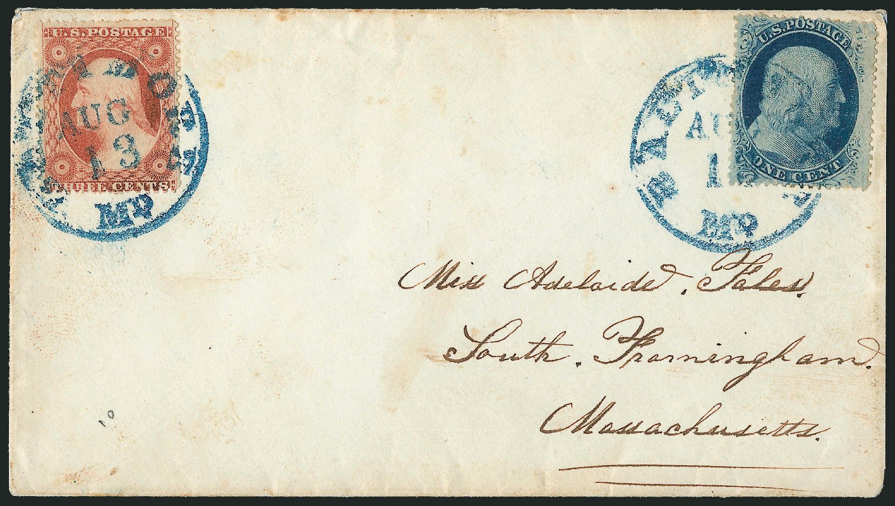 Price of US Stamp Scott Catalogue # 24: 1c 1857 Franklin. Robert Siegel Auction Galleries, Mar 2011, Sale 1006, Lot 1342