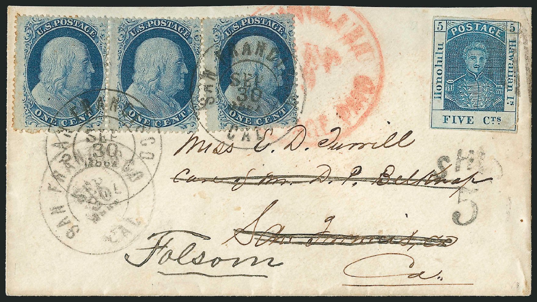 US Stamp Value Scott Cat. #24: 1c 1857 Franklin. Robert Siegel Auction Galleries, Mar 2011, Sale 1006, Lot 1372
