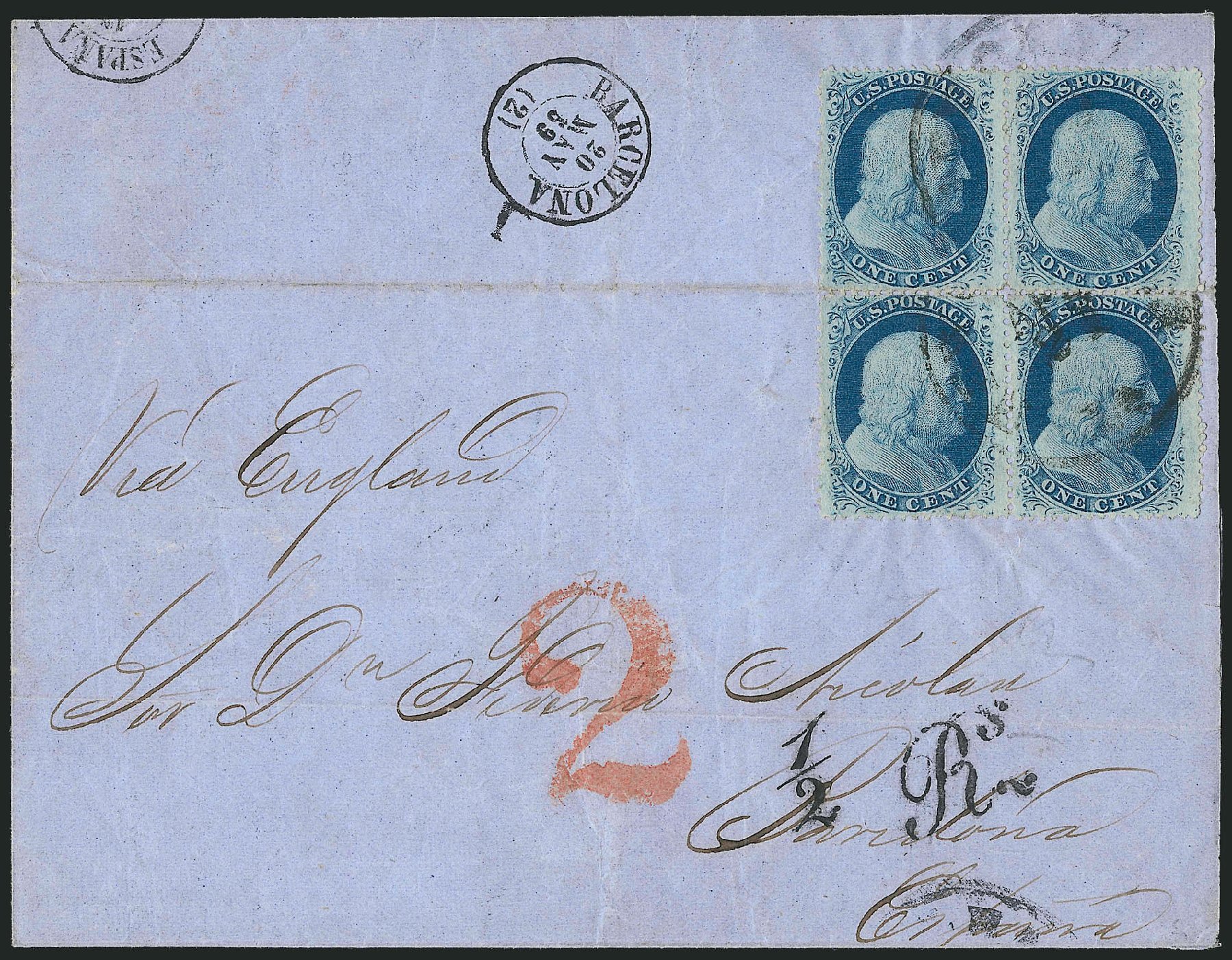 Prices of US Stamp Scott 24: 1c 1857 Franklin. Robert Siegel Auction Galleries, Mar 2011, Sale 1006, Lot 1382