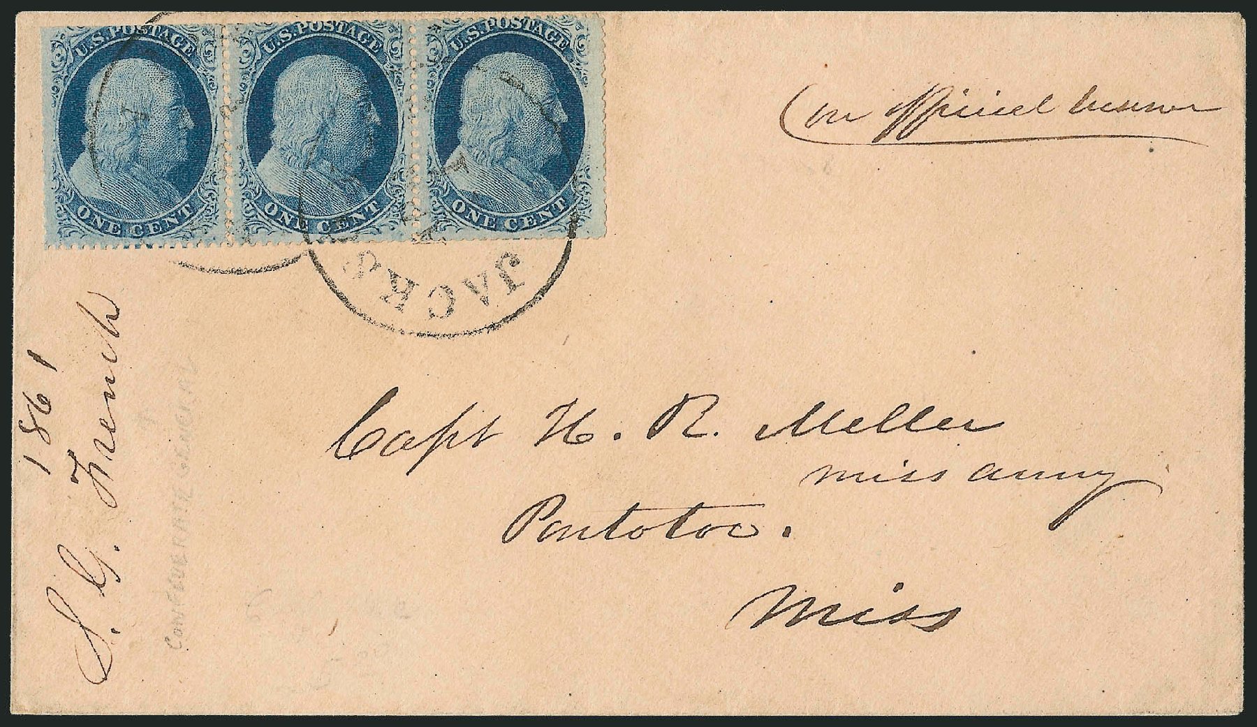 Prices of US Stamp Scott Catalogue # 24: 1c 1857 Franklin. Robert Siegel Auction Galleries, Mar 2011, Sale 1006, Lot 1402