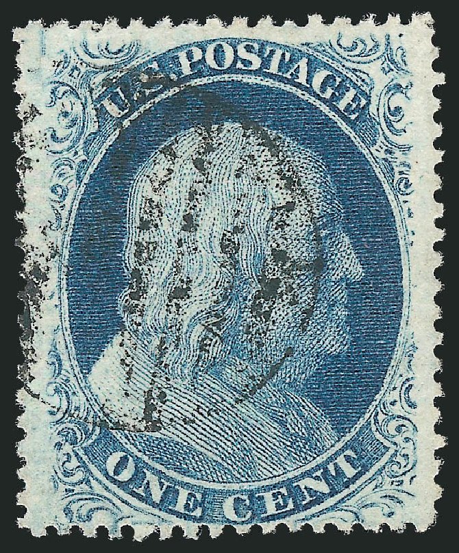 Values of US Stamps Scott Catalogue #24 - 1857 1c Franklin. Robert Siegel Auction Galleries, Jun 2012, Sale 1024, Lot 62