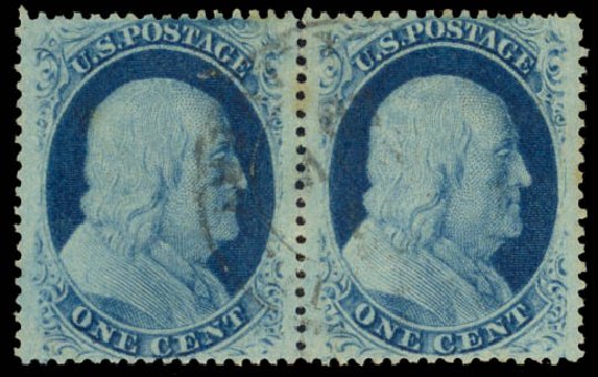 Price of US Stamp Scott Catalog # 24 - 1c 1857 Franklin. Daniel Kelleher Auctions, Oct 2014, Sale 660, Lot 2053